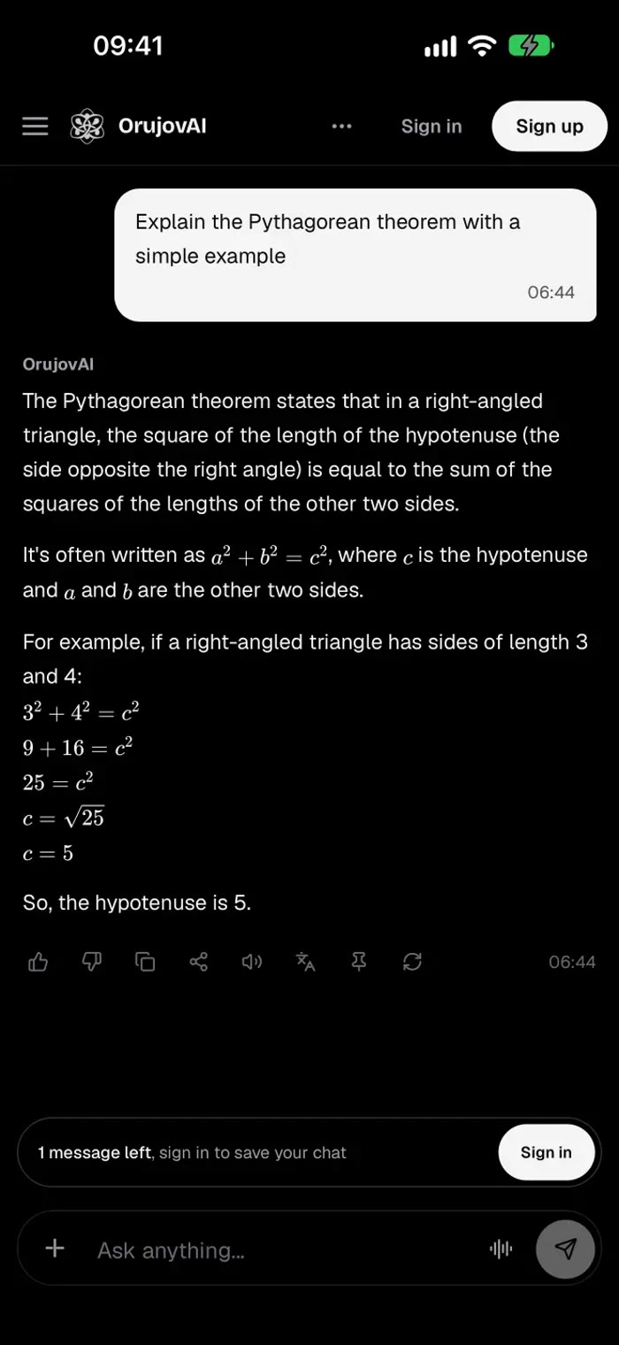 OrujovAI in English